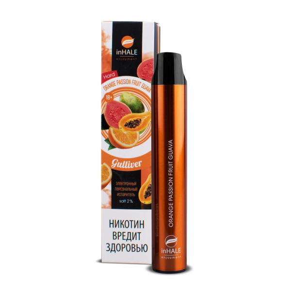 inHale Guliver Hard Orange Passion Fruit Guava (Апельсин Маракуйя Гуава) 1500 затяжек в Казани