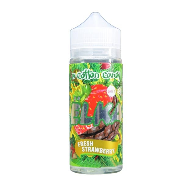 Жидкость Cotton Candy ЁLKA FRESH STRAWBERRY (Хвоя С Мятой И Клубникой) (120 мл, 0 мг/мл) в Казани