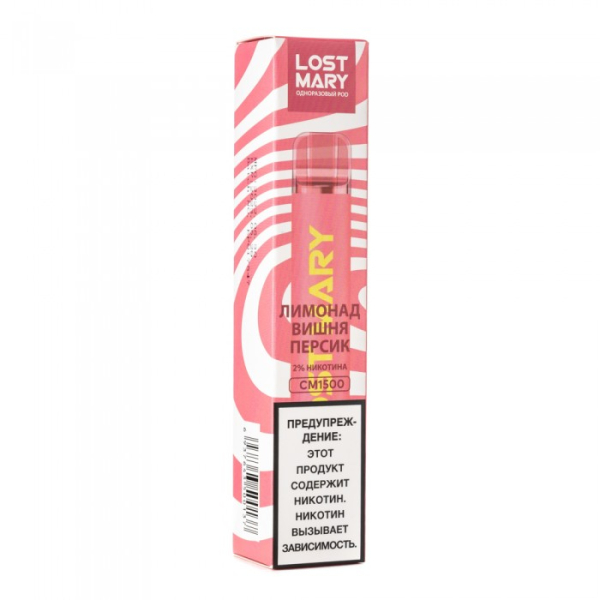 Lost Mary Cherry Peach Lemonade Лимонад вишня персик, 1500 тяг в Казани