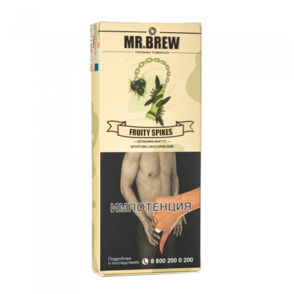 Табак Mr Brew Fruity Spikes (Клубничный сок с кактусом и фейхоа) 40 гр в Казани