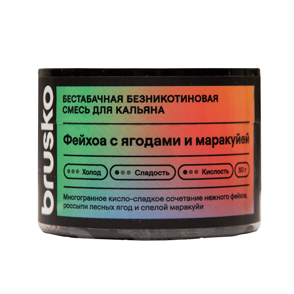 Бестабачная смесь Brusko Фейхоа С   Ягодами И Маракуйей 50 грамм в Казани