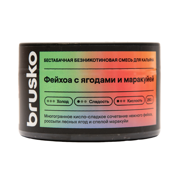 Бестабачная смесь Brusko Фейхоа С Ягодами И Маракуйей 250 грамм в Казани