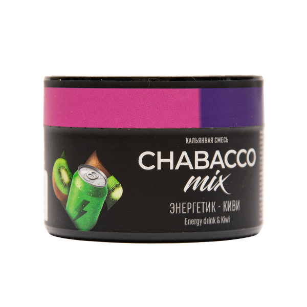 Бестабачная смесь Chabacco Medium Mix Energy Drink & Kiwi 40 грамм в Казани