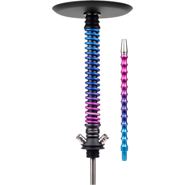 Кальян Mamay Customs Coilover Big Anod Черный Мат Blue Space в Казани