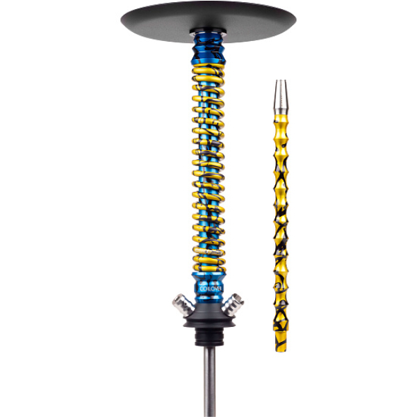 Кальян Mamay Customs Coilover Big Anod Special Blue Splash Gold в Казани