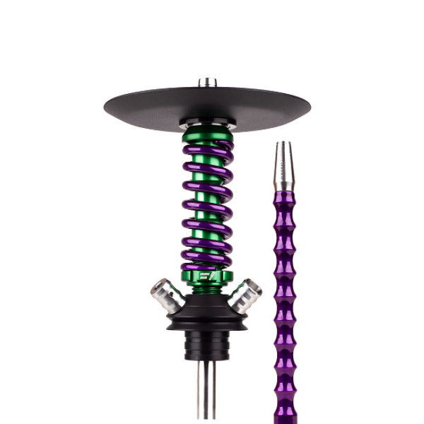 Кальян Mamay Customs Coilovers Micro Anod Green Фиолетовый Лак в Казани