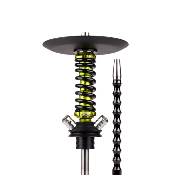 Кальян Mamay Customs Coilovers Micro Anod Oliva Splash Черный Глянец в Казани