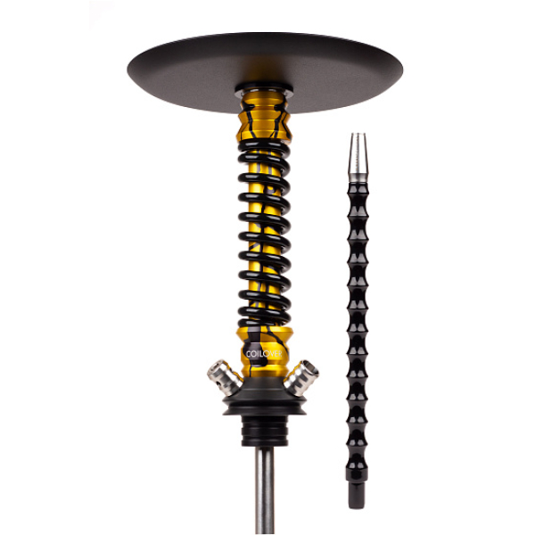 Кальян Mamay Customs Coilovers Mini Anod Gold Splash Черный Глянец в Казани