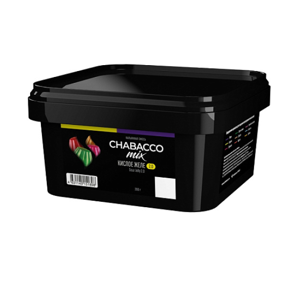 Бестабачная смесь Chabacco Mix Sour Jelly 2.0 Кислое Желе Medium 200 грамм в Казани